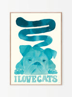 Load image into Gallery viewer, Framed "Ilovecats" by  Helena Frank 
