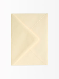 Off-white envelope