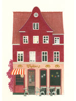 Load image into Gallery viewer, Kaffe Biksen illustration
