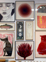 Load image into Gallery viewer, Gallery wall with Helena Frank art
